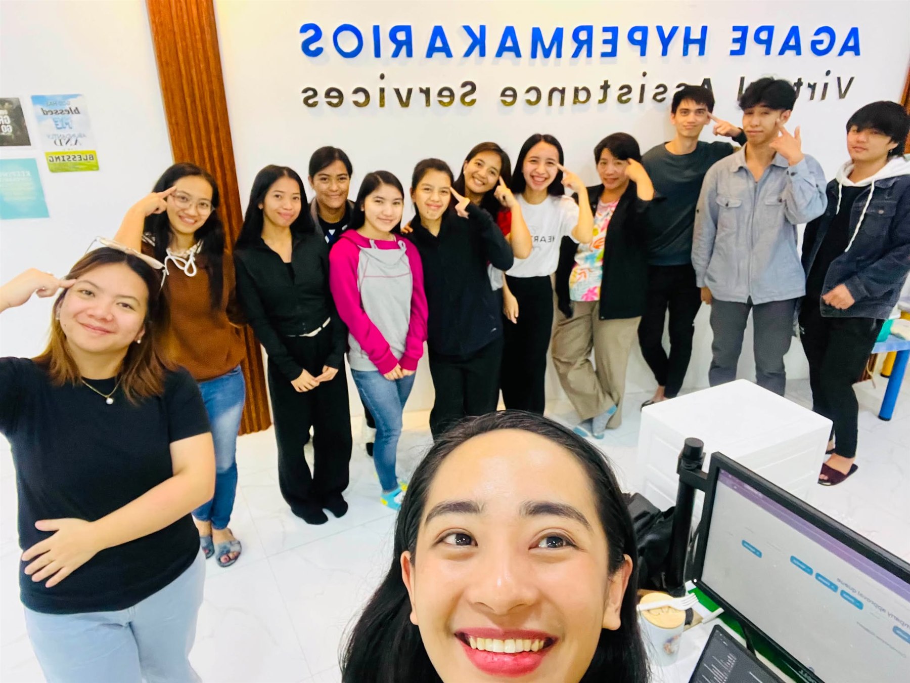 An AHMVAS training batch gathered inside the La Trinidad office