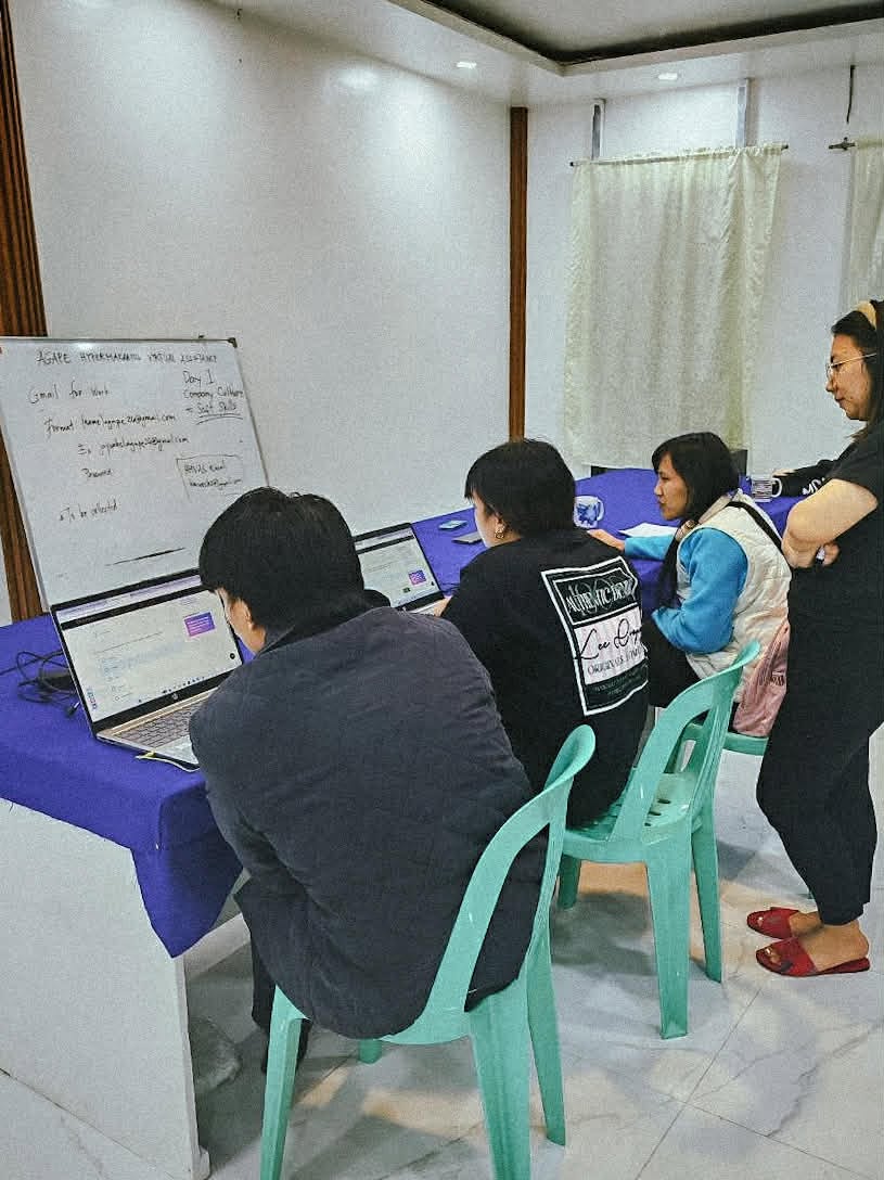 AHMVAS trainees listening during an in-person skills session